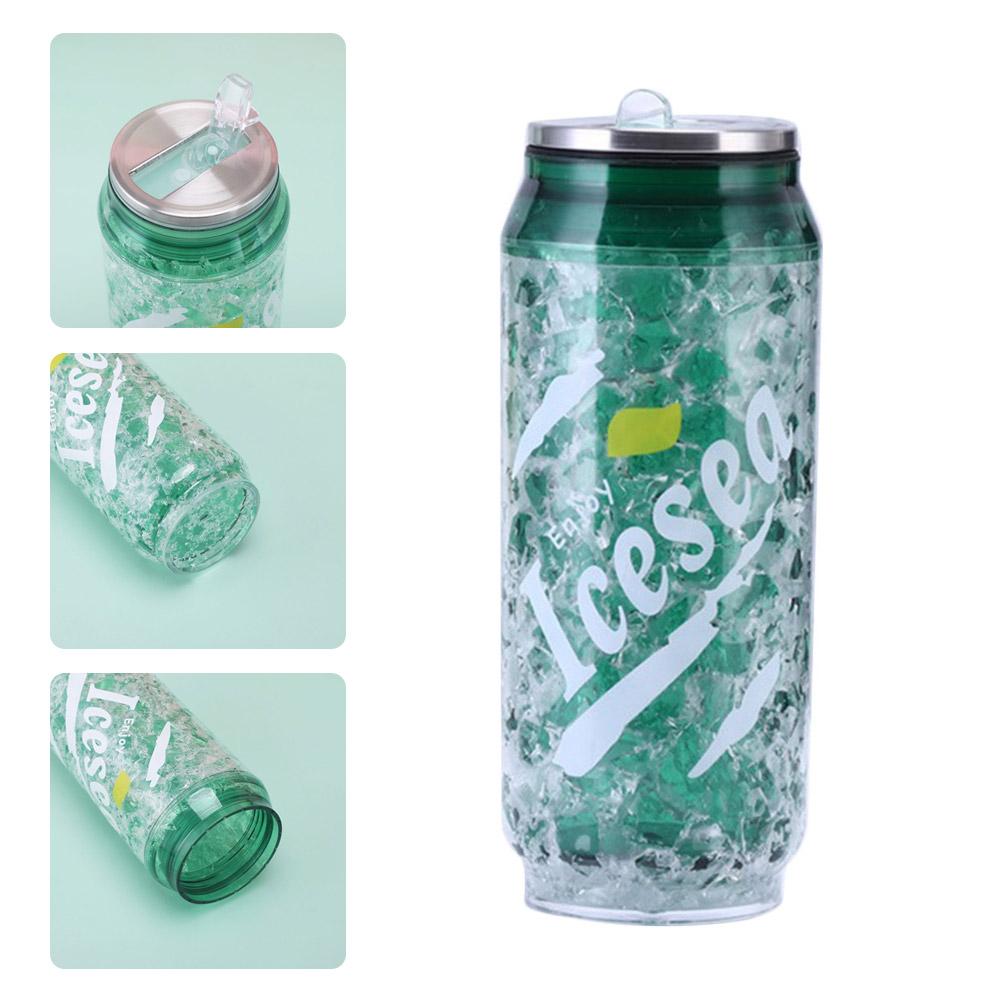 Creative Portable Double Wall Plastic Water Cups Summer Tumbler R8S8