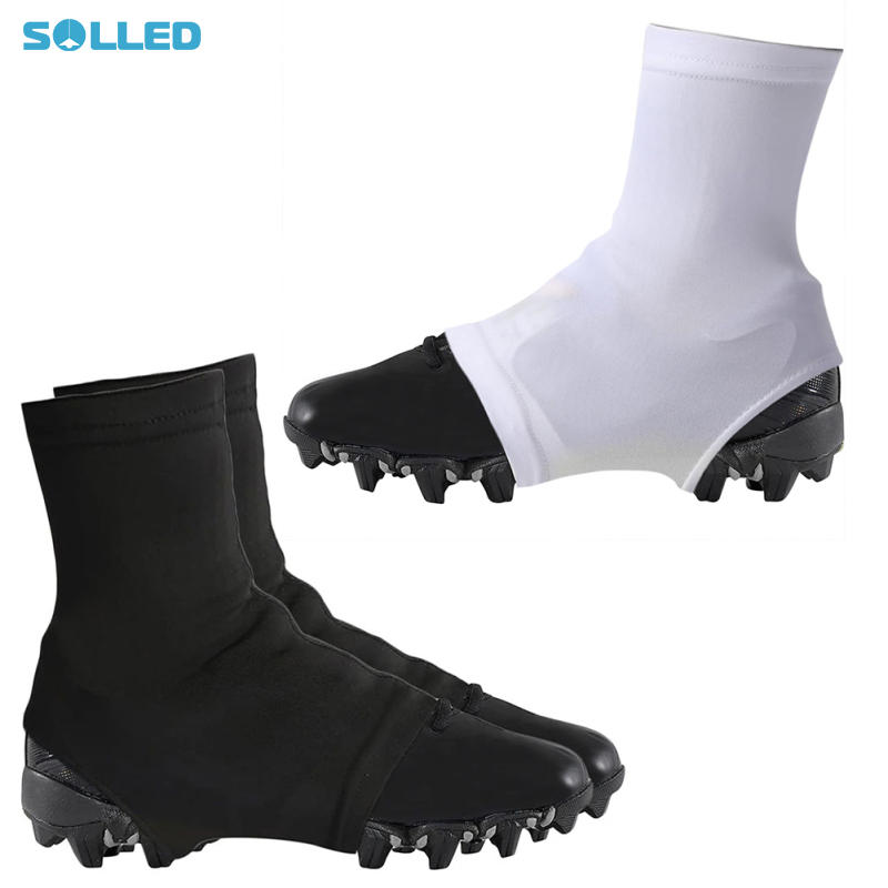 Sports Football Spats Cleat Covers, Football Spats For Cleats, Elastic Seamless Cleats Wraps For Soccer, Football, Baseball, Field Hockey