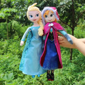 ERIMER Elsa & Anna Frozen Plush Dolls - 40/50CM