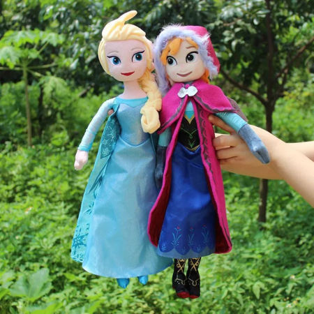 ERIMER Elsa & Anna Frozen Plush Dolls - 40/50CM