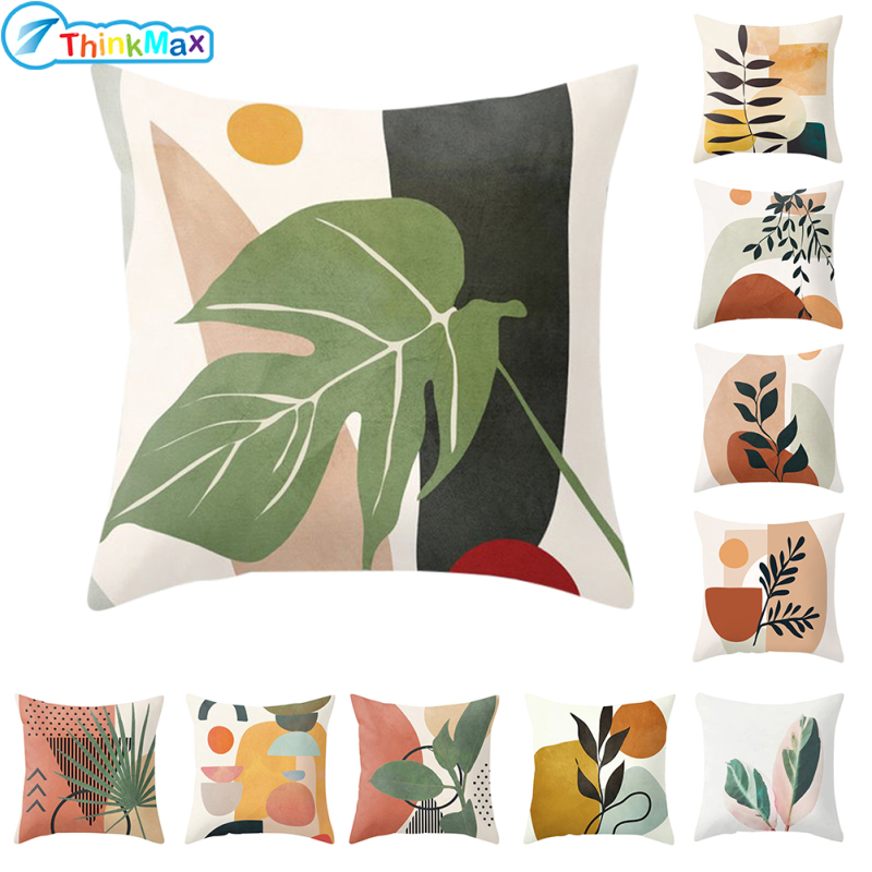 Square Throw Pillow Covers Abstract Decorative Cushion Covers For Couch Sofa Bedroom Car Living Room Decoration ราคา 67 บาท*ส่งฟรี