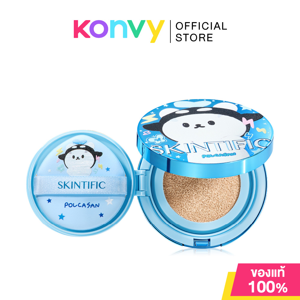 SKINTIFIC Perfect Stay Velvet Matte Cushion [Limited Edition] คุชชั่นโพก้าซัง 11g คุชชั่นเนื้อแมทลิมิเต็ดอิดิชัน ราคา 429 บาท*ส่งฟรี