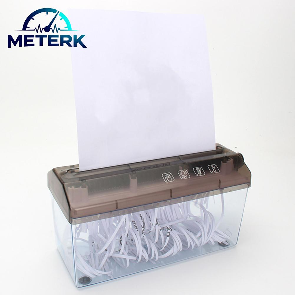Meterk Shredder Máy hủy tài liệu kiểm soát tốt hơn nhựa cho văn phòng