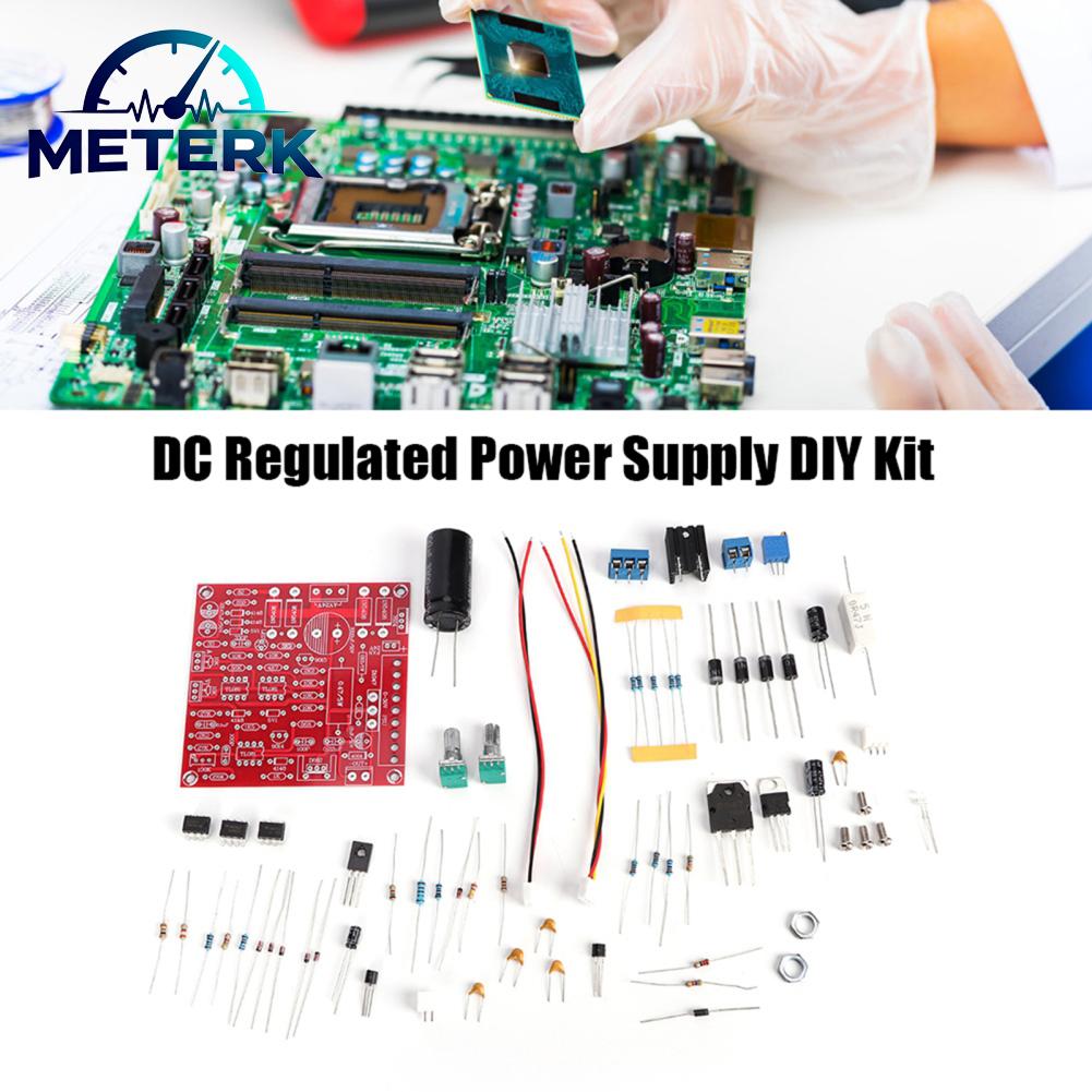 Meterk DC Power Supply DIY Kit Regulated Power Supply Kit DC Regulated Power Supply for Full Protection Against Overload or Fault for Adjusting Output Voltage Easily Giá 133,000 Đồng*Miễn phí vận chuyển