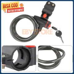 Kunci Gembok Ban Sepeda Anti Maling 0.9 Meter Cable Coil Lock Stainless Steel
