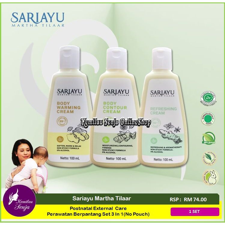 [READY STOCK-hot sale]Sariayu Set Habis Bersalin / Set Berpantang Economy Pack ( Tapel Pilis & Param ) + Pouch / No Pouch