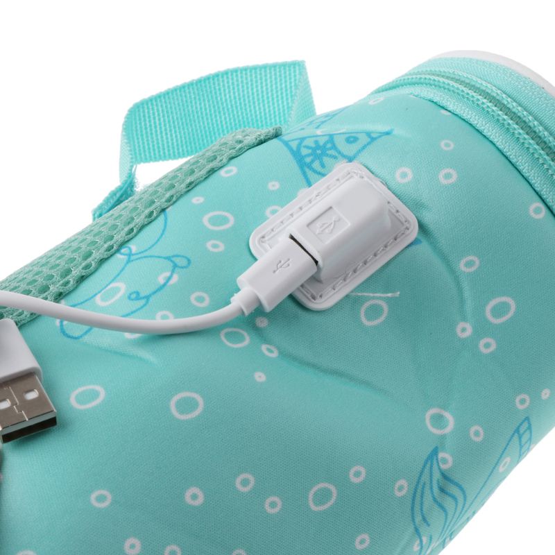 Túi hâm nóng bình sữa hỗ trợ USB xách tay tiện dụng cho bé sơ sinh