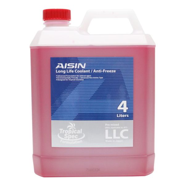 Nước làm mát động cơ ô tô AISIN Đỏ (RED) LCPM20A4LR - Can 4L