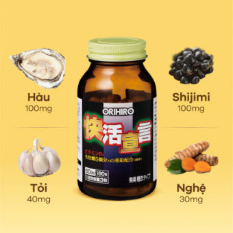 Tinh Chất Hàu Tươi Nghệ Orihiro 180 Viên Bổ Thận Giải Độc Gan