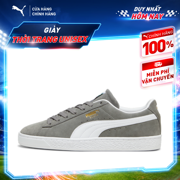 Giày Thời Trang PUMA Unisex Suede Classic Màu Xám
