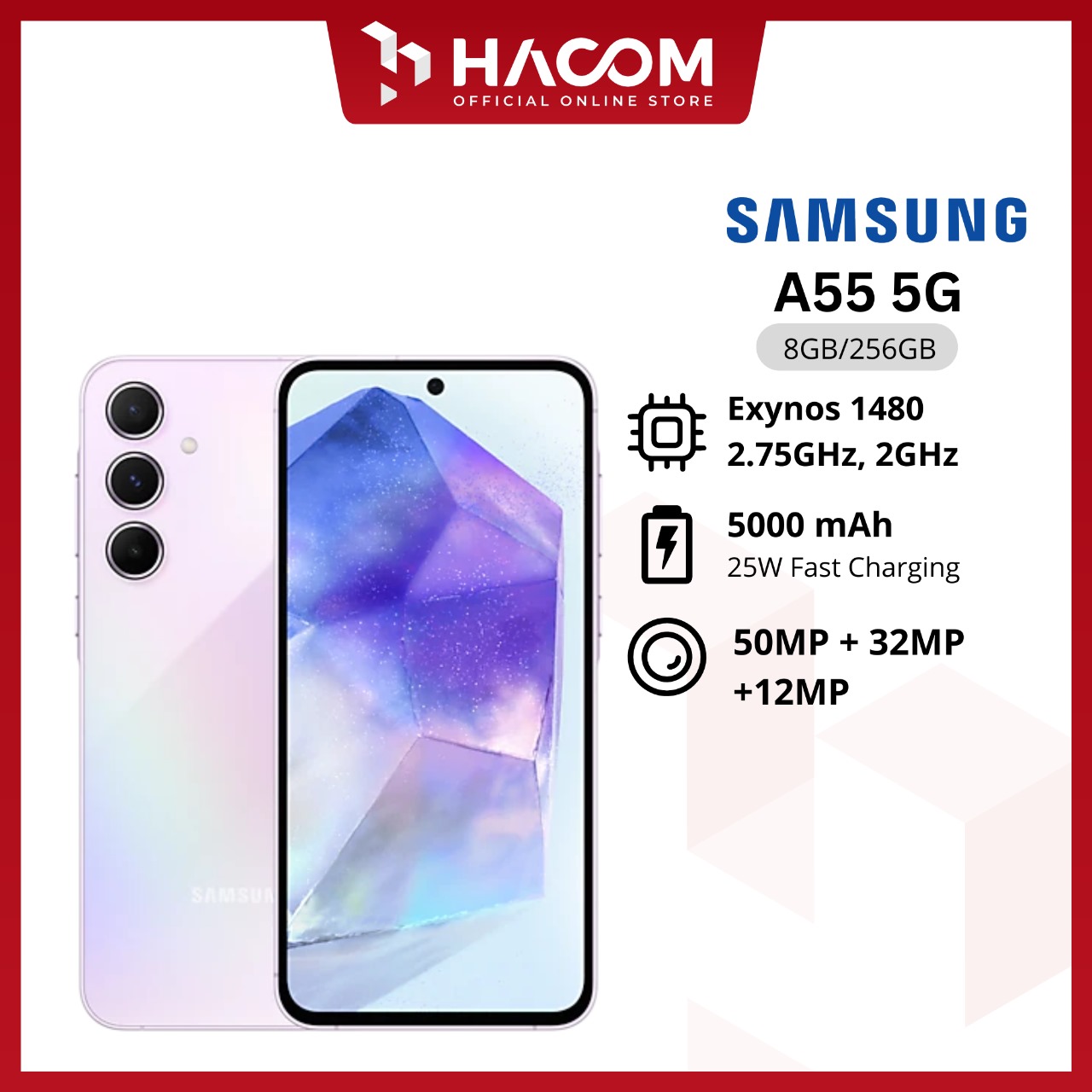 SAMSUNG A55 8/256 GARANSI RESMI Harga  5,999,000 Ringgit*Penghantaran Percuma