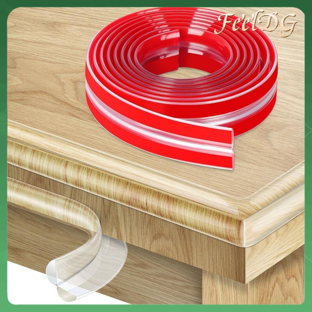 FEELDG Tự dính Chống trẻ em Trong suốt Mềm mại Bảo vệ cạnh bàn Chất lượng cao Góc sắc nét Bộ đệm đồ nội thất An toàn cho trẻ em