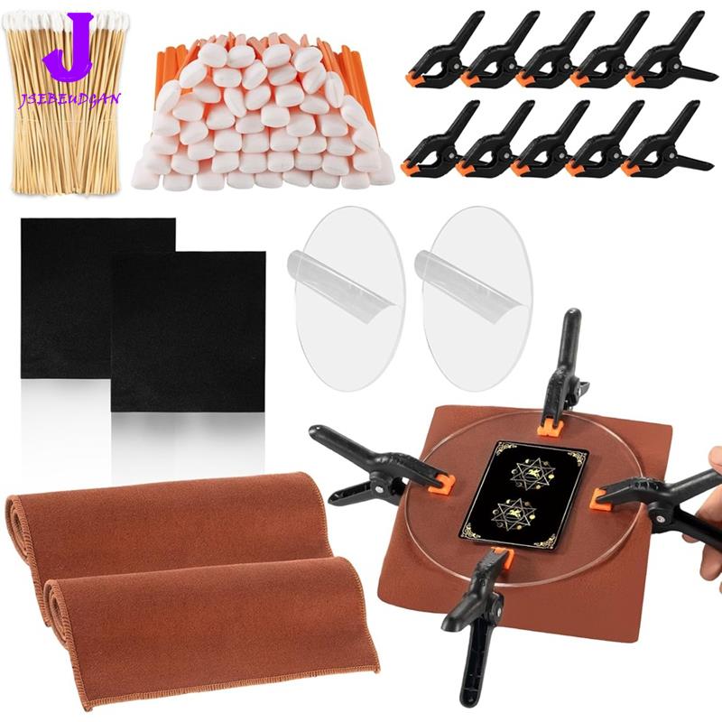 【Huang Li Electronics】Premium Card Cleaning Kit 166 Pcs-for TCG&amp; Sports Card Collectors' Trading Card Flattening Solution ราคา 745 บาท*ส่งฟรี