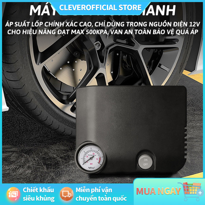 Bơm lốp ô tô 12v siêu mạnh Daihatsu nội địa Nhật Bản bơm xe máy xe đạp xe hơi từ 4-16 chỗ Máy nén 