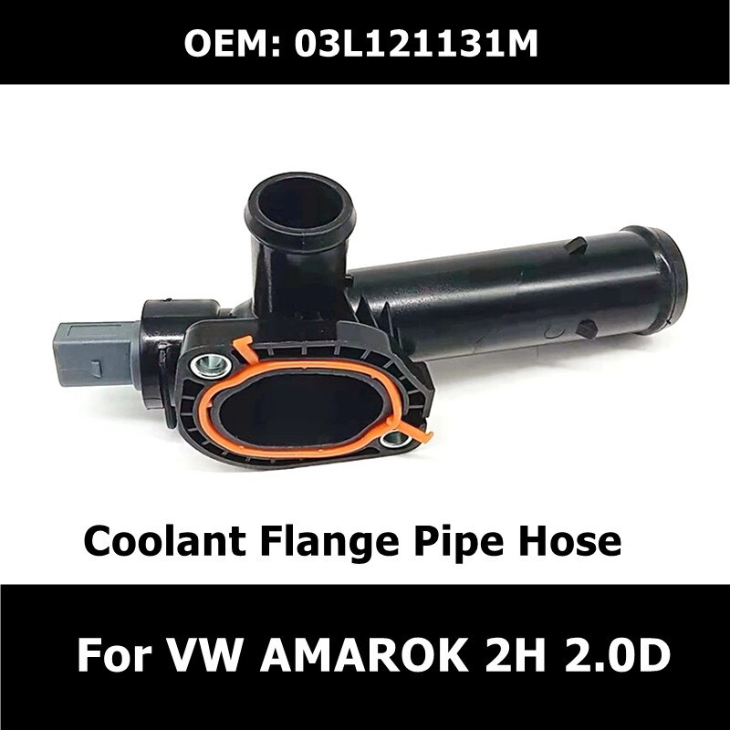 03L121131M Coolant Flange Pipe Hose For VW AMAROK 2H 2.0D 2010 Cooling  Parts Coolant Thermostat With Temperature Sender