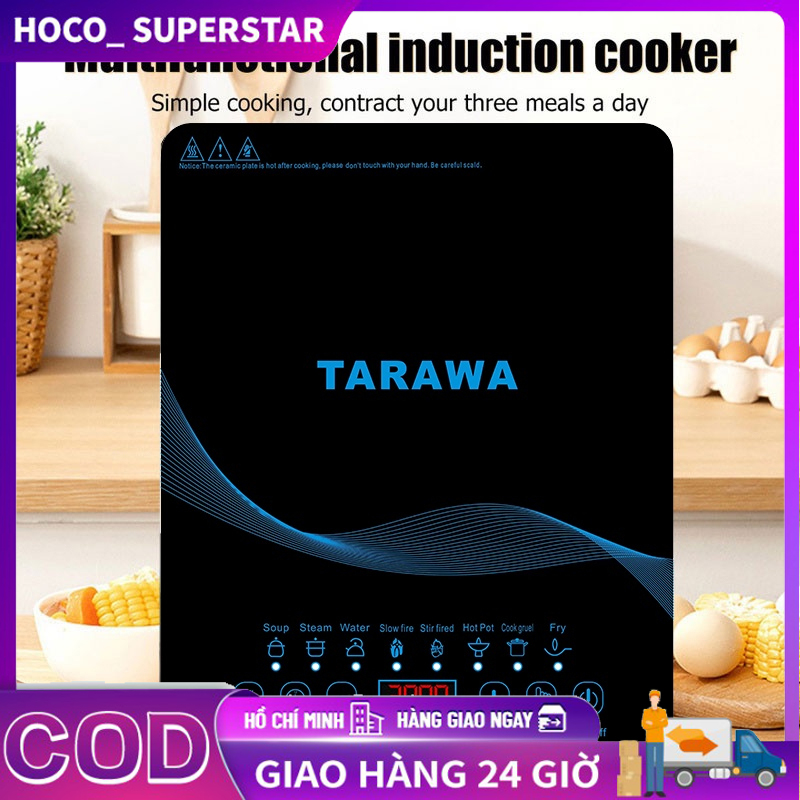🐬Bếp Điện Từ Cảm Ứng Chính Hãng Giá Rẻ - Bếp từ đơn cảm ứng có chức năng hẹn giờ, cài đặt thời gian nấu, truyền nhiệt tốt, tiết kiệm điện