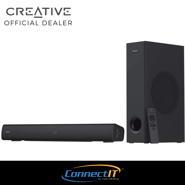 Creative Stage V2 2.1 High Performance Wireless Bluetooth Soundbar with Subwoofer for TV, Computers, and Ultrawide Monitors Singapore