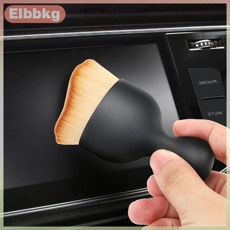 Elbbkg Xe nội thất làm sạch bàn chải cong thiết kế siêu mềm Bụi Quét bàn chải mềm điều hòa không khí Outlet xe vẻ đẹp công cụ làm sạch