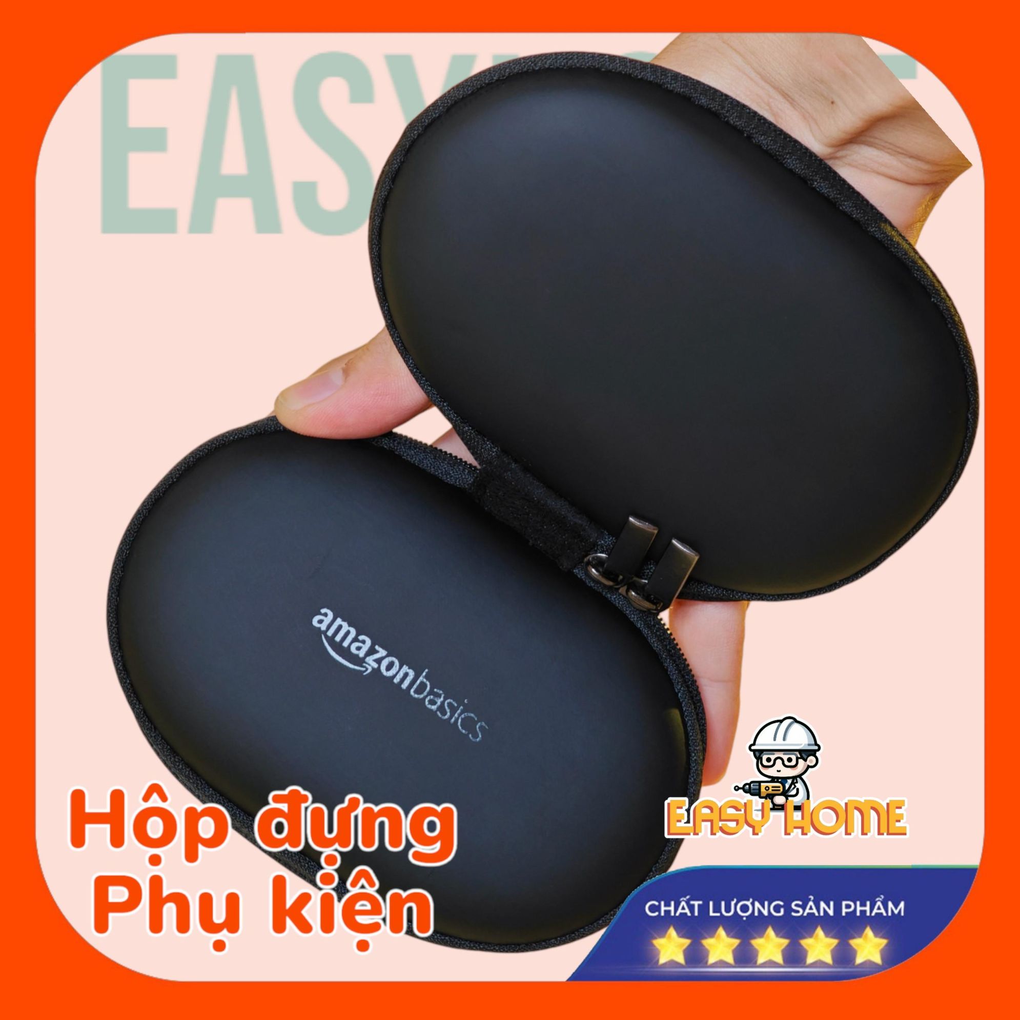 Túi đựng phụ kiện  lưu trữ đa năng Amaz0n Basics (Mỹ) dành cho phụ kiện vỏ cao su mềm