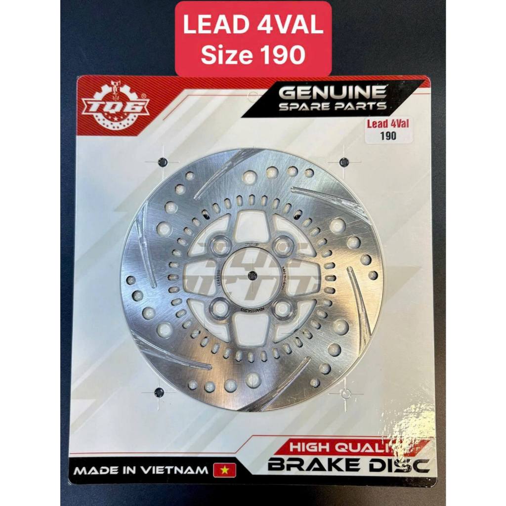 Đĩa thép TQ6 cao cấp 190mm cho Lead 4 val (có ABS)