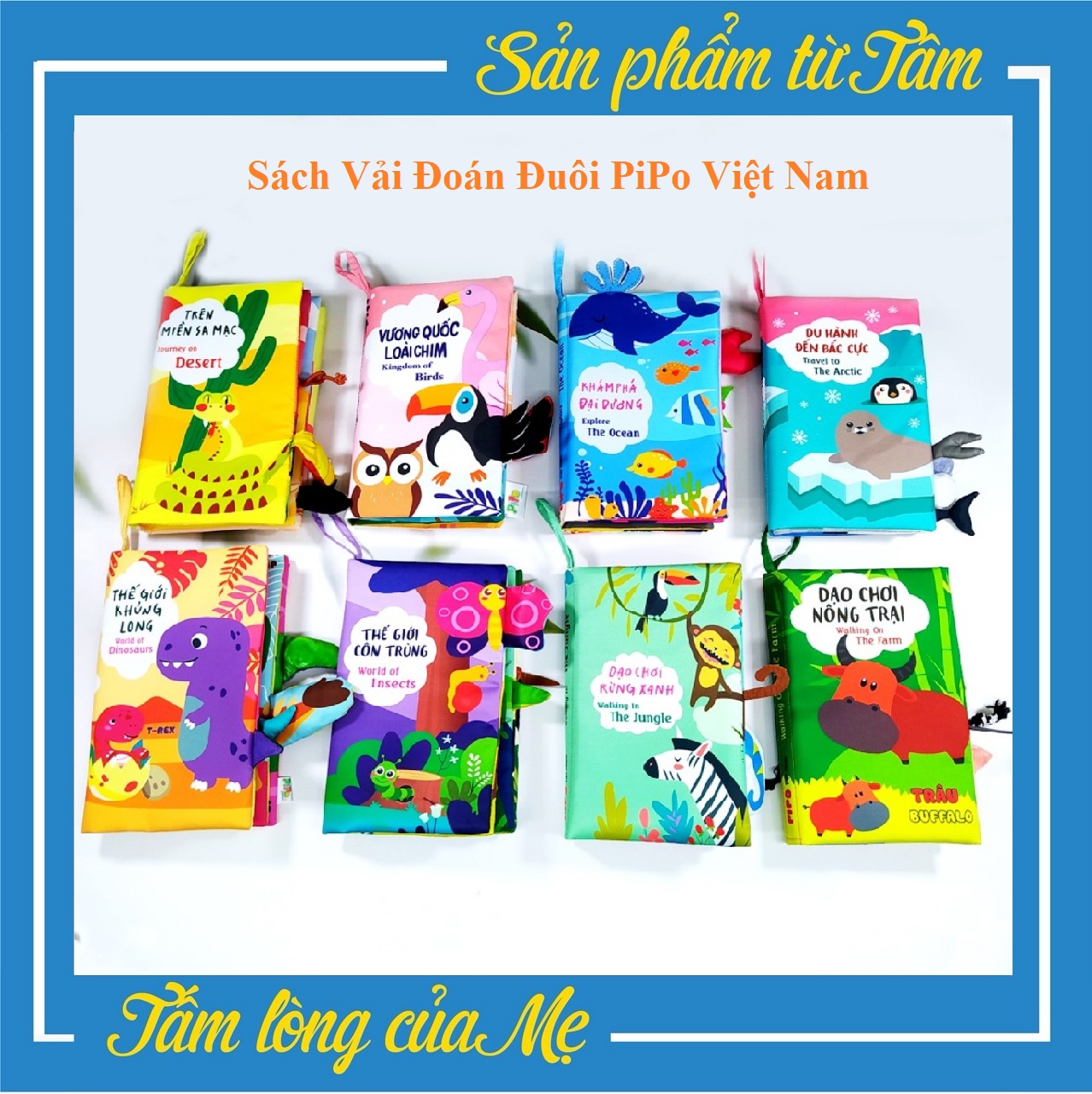 Sách Vải Đoán Đuôi PiPo Việt Nam An Toàn Cho Bé Từ 6 Tháng Tuổi