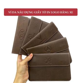 Ví Da Đựng Giấy Tờ Xe Ô Tô, Túi Đựng Giấy Tờ Xe Hơi Dập Logo Các Hãng Cao Cấp Chevrolet, Ford, Hyundai, Honda, Kia, Khôn