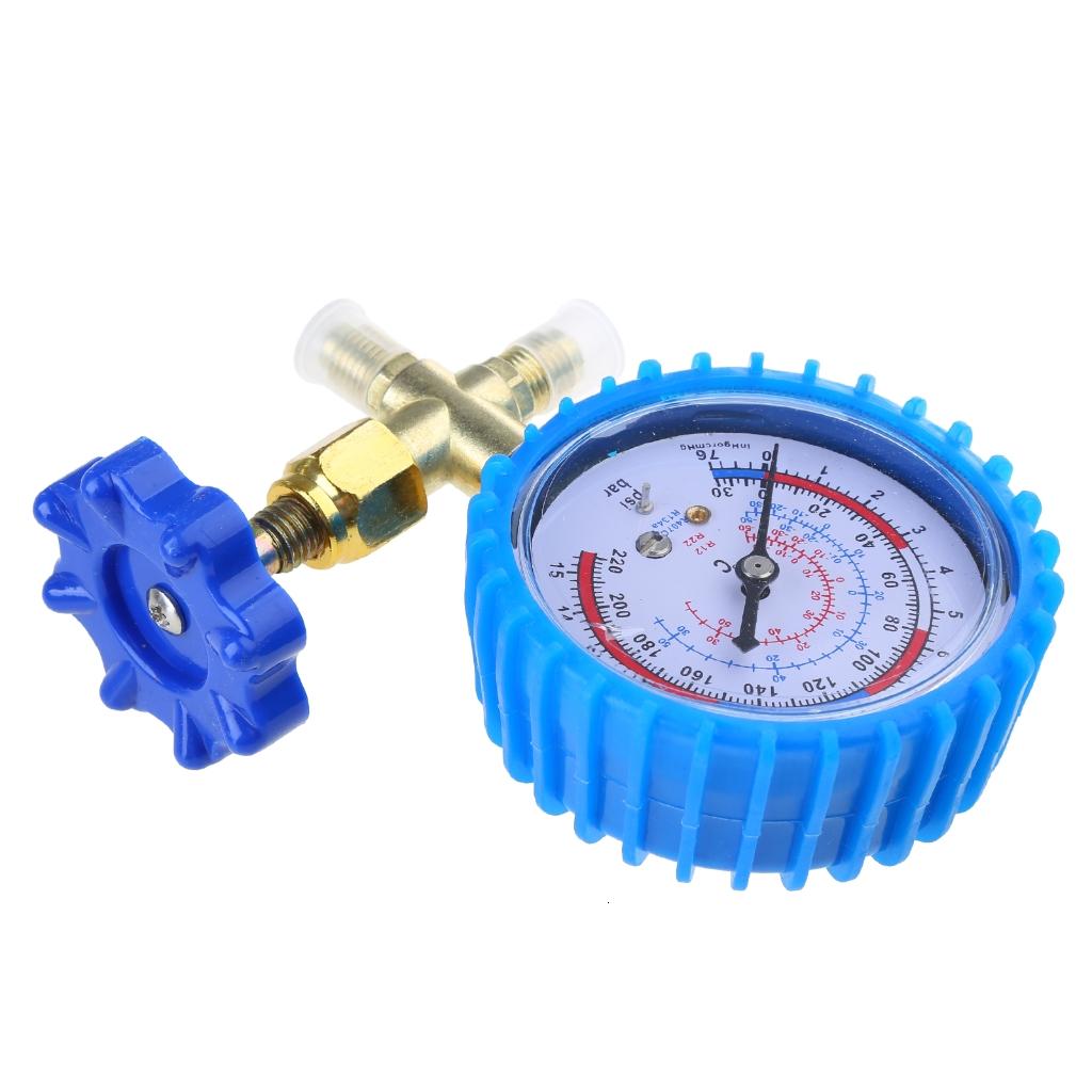 220psi 500PSI chuyên nghiệp Máy điều hòa nạp lại Chất làm lạnh đồng hồ đo áp suất áp kế
