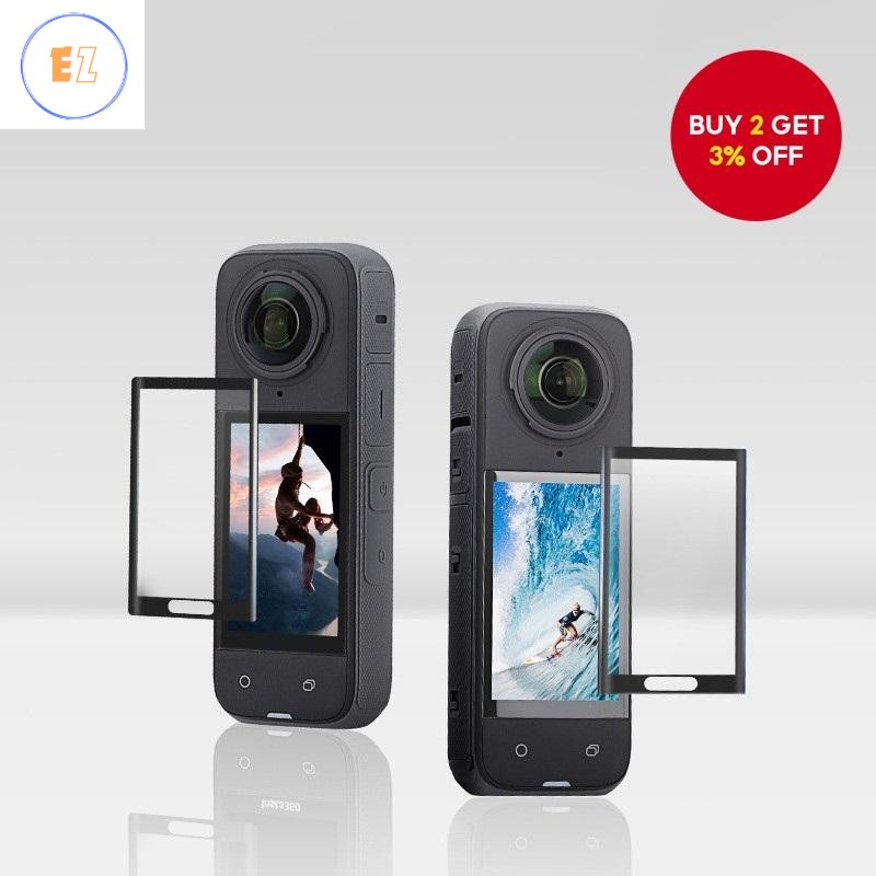 Pack De 3 Protections Écran En Verre Trempé 9H Pour Insta 360 GO Ultra - Anti-Empreintes, Ultra Transparent, Sans Bulles - 5