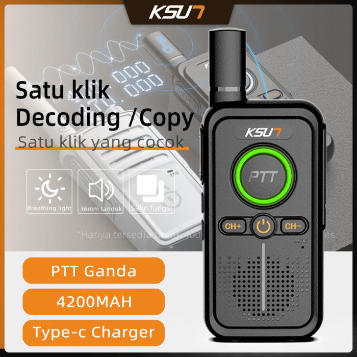HT KSUN LT-PLUS PORTABLE WIRELESS COPY DECODING FREQUENCY 4200MAH 16CH-Shelishop13 Giá 314,000 Đồng*Miễn phí vận chuyển