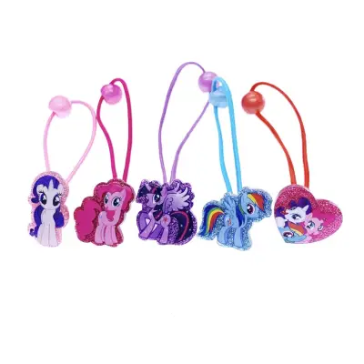 My Little Pony Character Design Hair Accessories Hair Bands Cartoon Elastic Rubber Bands