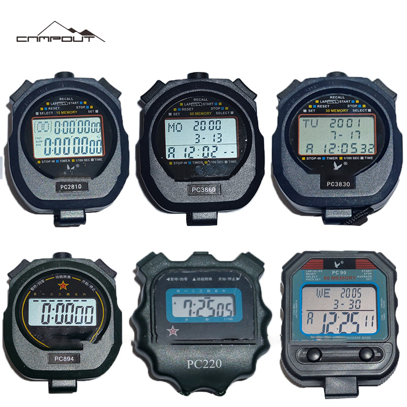 【CAMPOUT】PC Stopwatch Running Timer: Double Row 10 Lanes, Three Rows, 30 Channels, 60 Channels Professional Track and Field Running Stopwatch