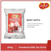 inJoy Red Velvet Milk Tea Powder | Instant Powdered Milk Tea 500g | Good for 14 to 16 servings!