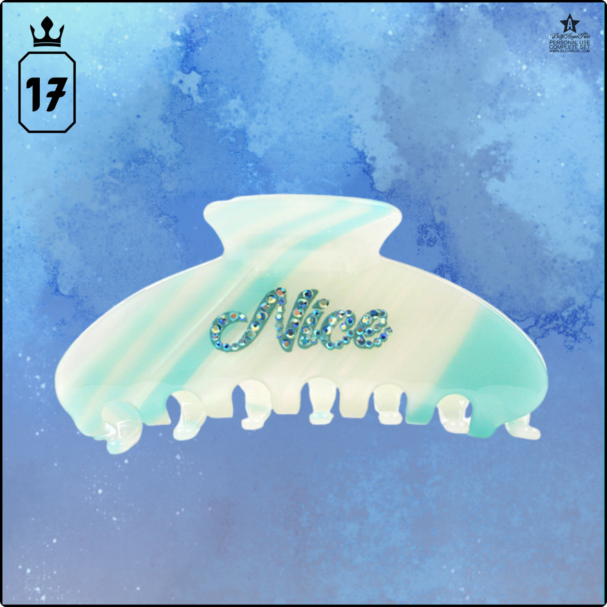 [ikuo] Hot Selling Letter Point Drill Rhinestone Acetate Large Claw Clip Fashion Women Hair Accessories ราคา  37,314 บาท*ส่งฟรี