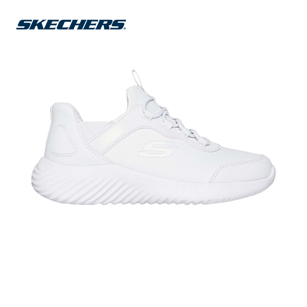 Giày Thể Thao Bé Trai Skechers Slip-ins Bounder Elite-Studiez - 403896L-WHT Air-Cooled Memory Foam