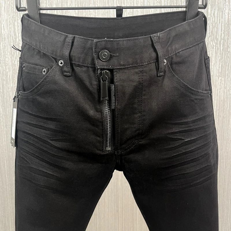 【Brand New】 cheiharper dsq 9889 Men's denim pants basic simple Italian style small straight foot crossover jeans · v3
