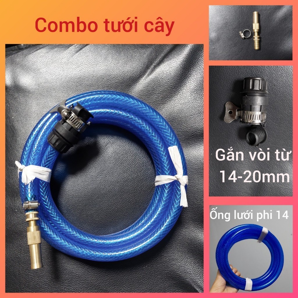Bộ ống vòi xịt rửa xe đồng thau đầu nối vòi nước đa năng ống nước tưới cây 3m - 40m ống nước xịt rửa xe vòi nước rửa xe