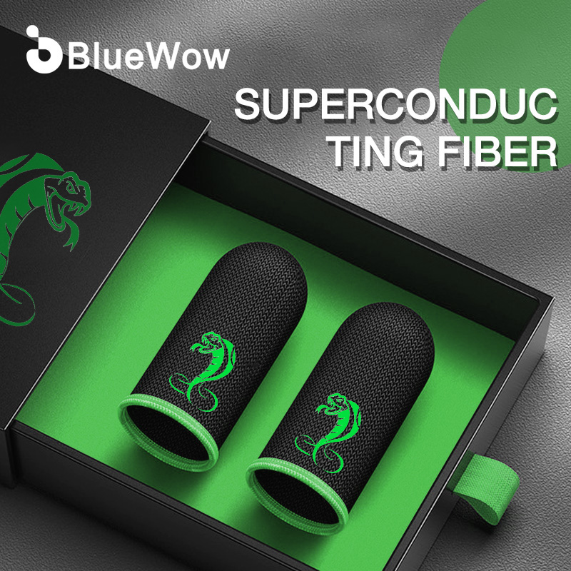 【🔥5-2🔥】BlueWow Gaming Finger Sleeve for PUBG Breathable Fingertips Sweatproof Anti-slip Fingertip Cover Thumb Gloves For Mobile Game ราคา 24 บาท*ส่งฟรี