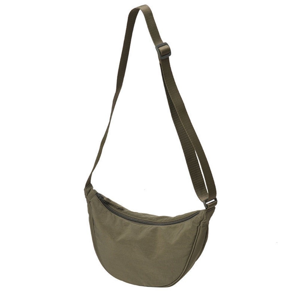 HERWK Dung lượng lớn Túi Hobos Nylon Thiết kế đơn giản Màu sắc đồng nhất Túi hình trăng khuyết Thời trang Phong cách cổ điển Túi đeo chéo Sử dụng khi đi du lịch - 6