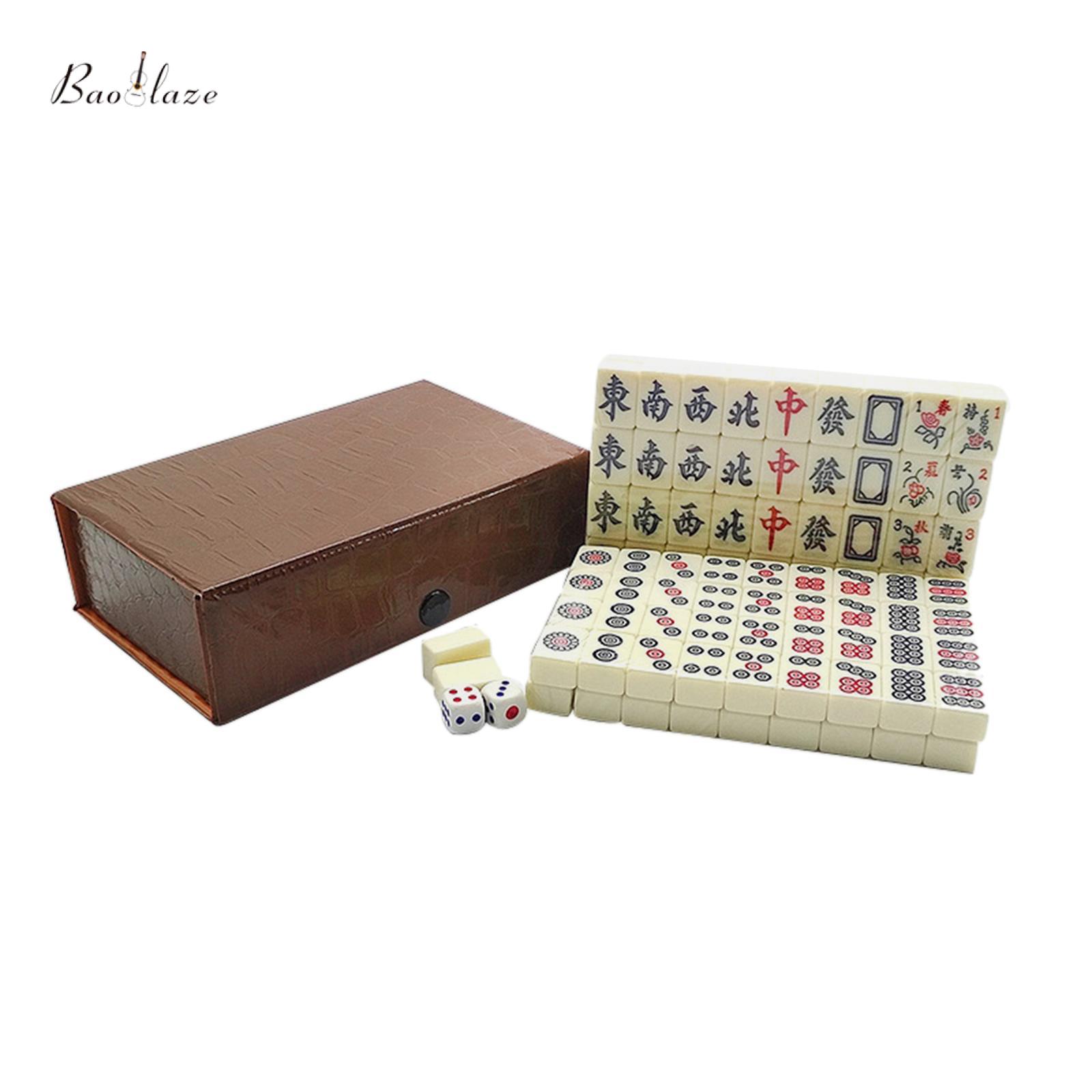 Baoblaze Chinese Mahjong Game Set Travel Mahjong Set Entertainment with Storage Box 144 Sheets for Travel Party Boys and Girls Kids ราคา 15,811 บาท*ส่งฟรี