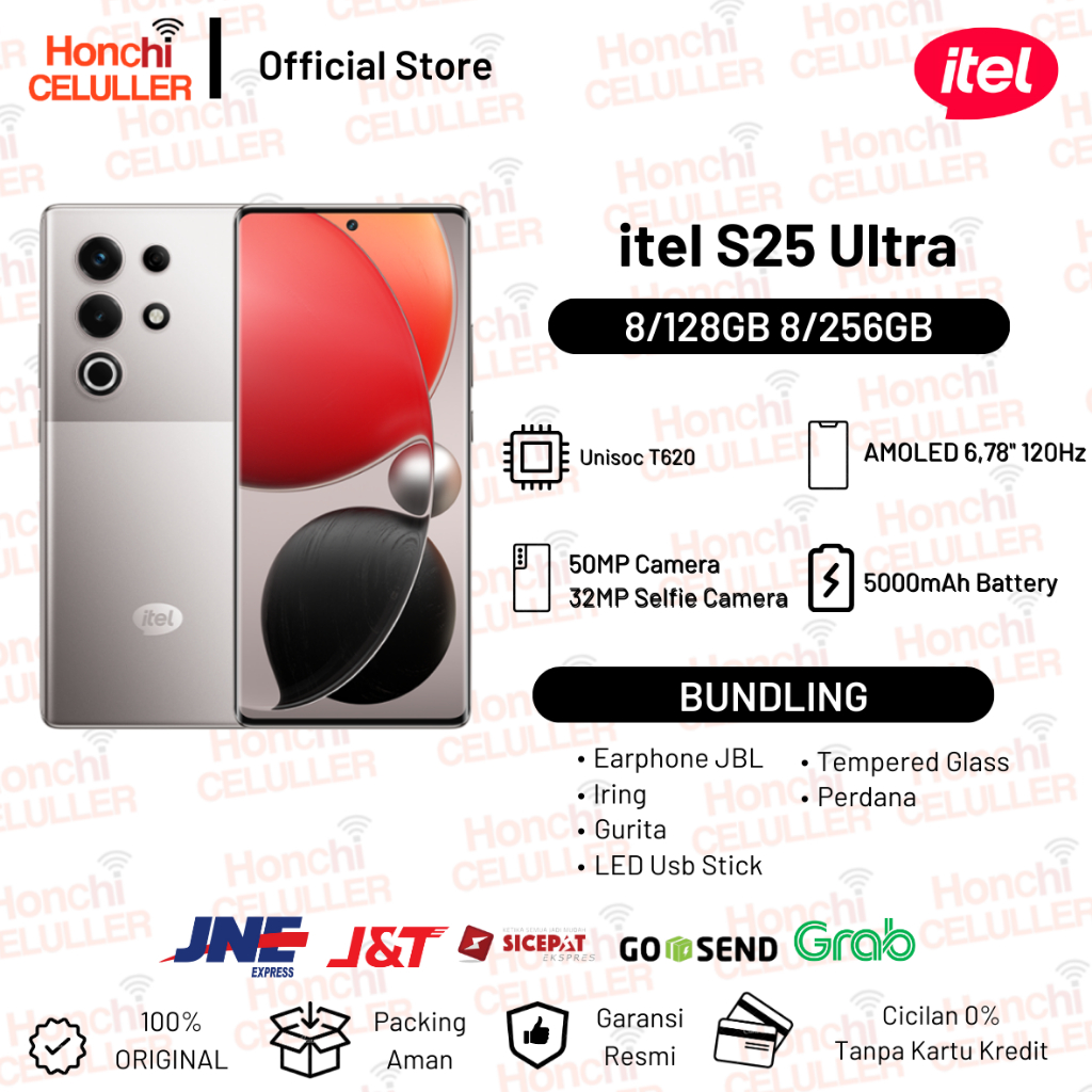 itel S25 Ultra RAM 8/256GB 8/128GB - 6.78"FHD+ Amoled 3D 120hz - 6.9mm Ultra Slim Design - Corning Gorila Glass 7i - 32MP Selfie Cam - Rear Cam 50MP+2MP Macro - NFC - IP64 - DTS Sound Garansi Resmi Indonesia Giá 1,929,000 Đồng*Miễn phí vận chuyển