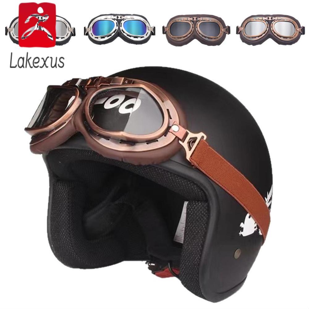 Kính bảo hộ chống bụi và UV cho xe máy kính chắn gió cổ điển lakexus kết hợp với mũ bảo hiểm đi xe địa hình