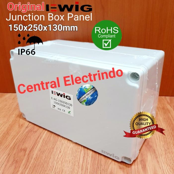 JUNCTION BOX AG 150×250×130MM BOX PANEL PLASTIK ABS EWIG POLOS IP66. - Elvoir Store Harga  202,400 Ringgit*Penghantaran Percuma
