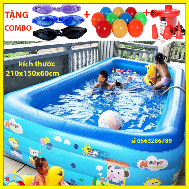 HỒ bơi cho bé 2m6,2m1,1m8,1m5,1m3,1m2, Bể Bơi PHAO Trẻ Em