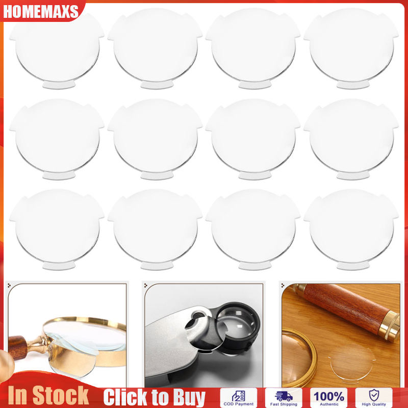 HOMEMAXS 30 chiếc ống kính VR Ống kính chặn ánh hai mặt lồi Vật tư kính 3D VR Ống kính lồi tròn Kính VR Phần ống kính lồi Ống kính di động Kính VR Ống kính nhựa