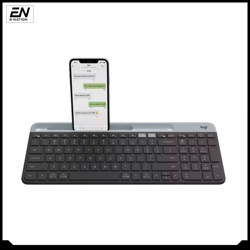 Logitech K580 Slim Wireless Multi-Device Keyboard + Logitech Pebble M350 Wireless Mouse with Bluetooth or USB Singapore