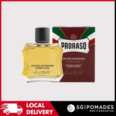 Proraso Red Aftershave Liquid Lotion 100ml - Sandalwood & Shea Butter-SGPOMADES