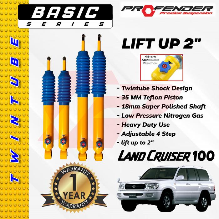 [BASIC] AKSESS SUSPENSI SHOCKBECKER PROFENDER TWINTUBE 4 STEPS - TOYOTA LAND CRUISER LC 100 VX100 - THAILAND BERGARANSI -SparepartVin Harga 5,880,000 rupiah*Gratis Ongkir