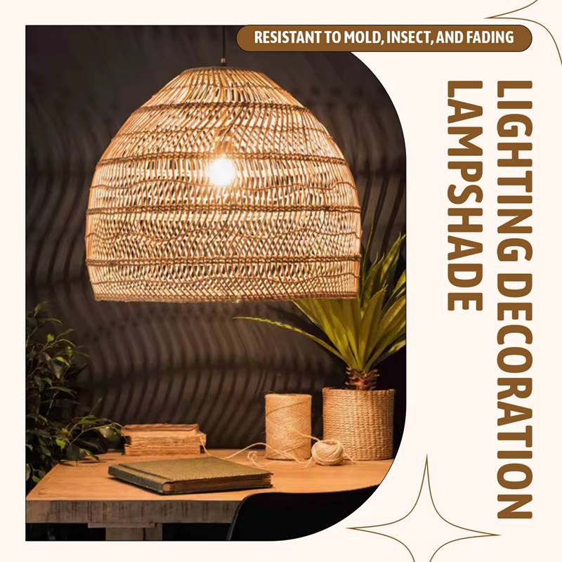 【Latest model】Rattan Lamp Pendant Light Vintage Hanging Lamp Shades E27 Living Room Dining Room Home Decor Cafe Restaurant Hanglamp