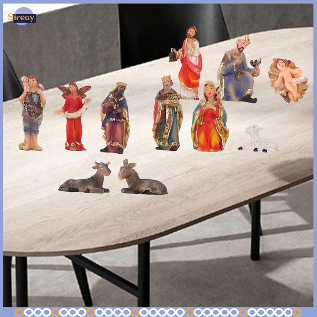 Acituna 11Pcs Christmas Figurine Set. 3\" Tabletop ราคา 2,679 บาท*ส่งฟรี