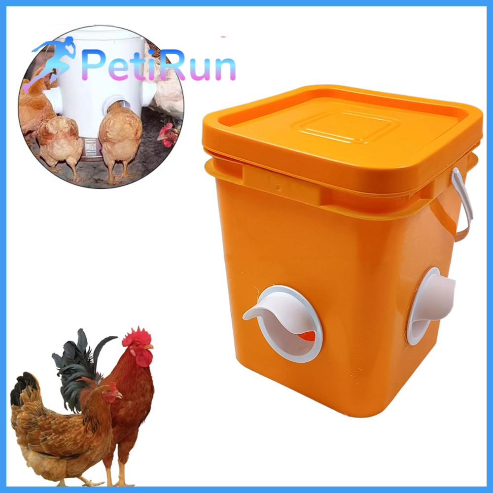 PETIRUN Chống mưa Dụng cụ cho gà ăn Tự động Bền Dụng cụ cho vịt ăn Chất lượng cao Tự làm Máy nạp tự trọng lực Cho thùng Thùng Thùng máng